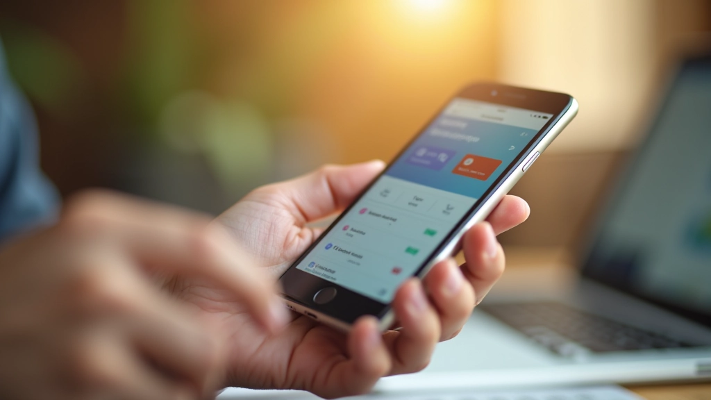 Virement automatique en cours sur application bancaire mobile, écran smartphone montrant configuration des paiements